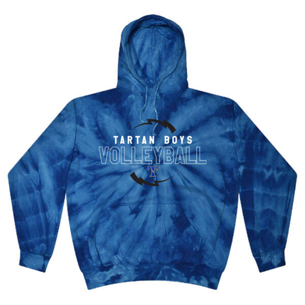 Colortone - Tie-Dyed Hooded Sweatshirt - Printed Logo **Add Name for $5! ** Thumbnail