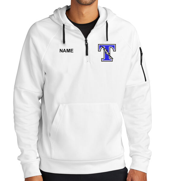 Nike Therma-FIT Pocket 1/4-Zip Fleece Hoodie - Embroidered Logo ** Add Name for $5! ** Thumbnail