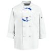 Eight Knot Button Chef Coat with Thermometer Pocket Thumbnail